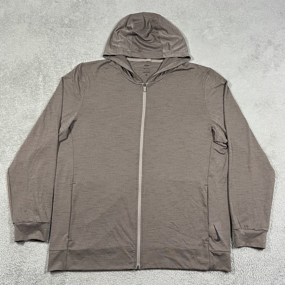 Nike Yoga Jacket Hoodie Men Large Performance Sweatshirt Dri-FIT Full-Zip CZ2217